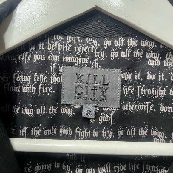 KILL CITY Black Studded Women's Blazer Jacket Size Small - Picture 3 of 11